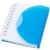 Post notitieboek (A7) blauw/ transparant