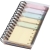 Spinner notitieboek met gekleurde sticky notes naturel