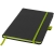 Color edge notitieboek (A5) Zwart/ Lime