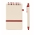A6 Gerecycled karton notebook rood