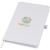 Fabianna notitieboek met harde kaft van crush papier wit