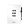 Correctbook A5 Scratch Blanco wit