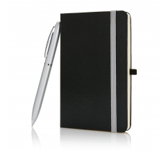 A6 notitieboek met pen in geschenkverpakking bedrukken