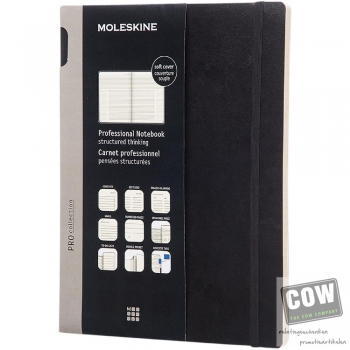 Afbeelding van relatiegeschenk:Moleskine Pro notebook XL softcover