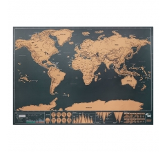 Wereld-kraskaart bedrukken