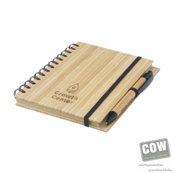 Afbeelding van relatiegeschenk:Bamboo Notebook A5 notitieboek