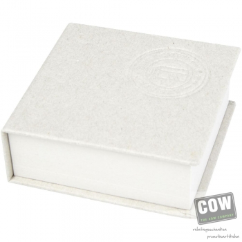 Afbeelding van relatiegeschenk:Dairy Dream memoblok gemaakt van gerecyclede melkpakken