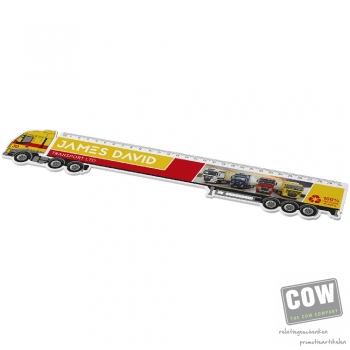 Afbeelding van relatiegeschenk:Tait liniaal van 30 cm in de vorm van een vrachtwagen van gerecycled plastic